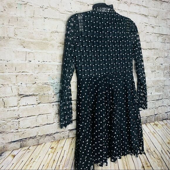 Felt Heart Bow and Studs Dress Goth Princess sz Small Kawaii - Picture 10 of 13